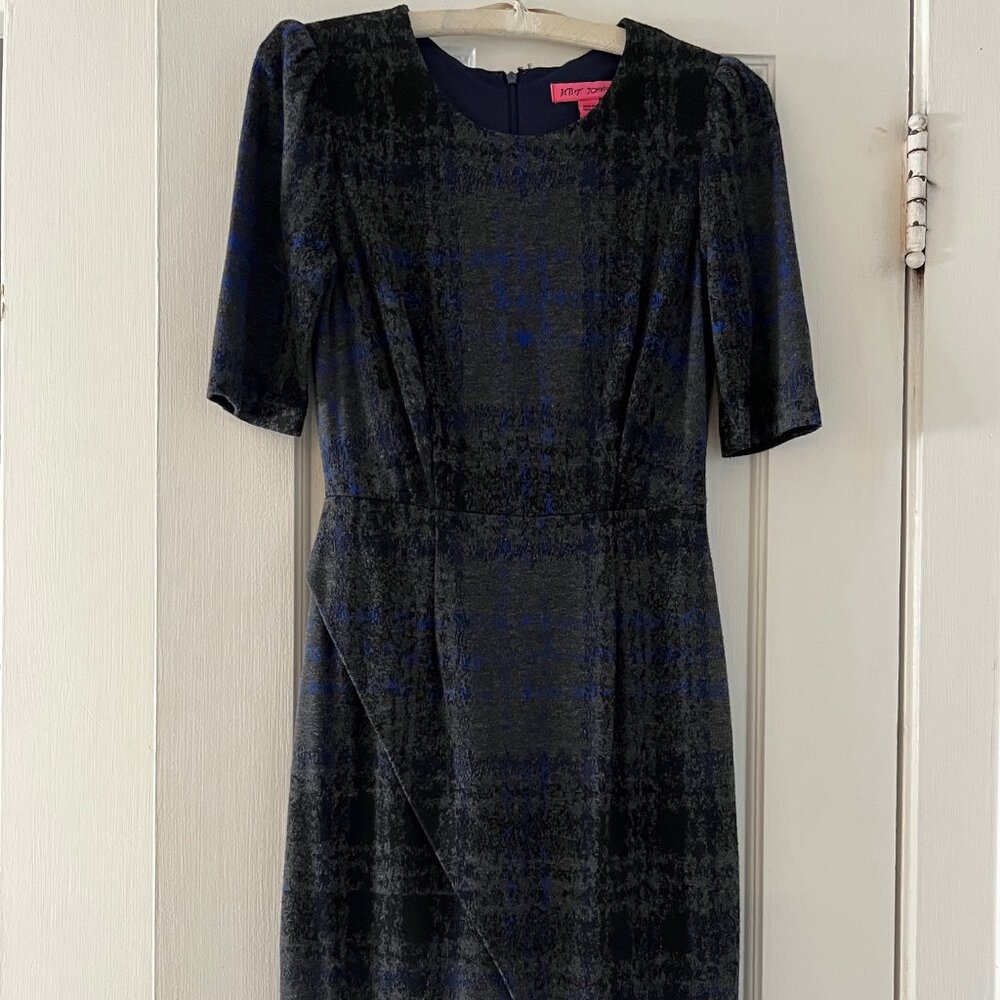 Betsey Johnson Gray, Blue and Black Dress